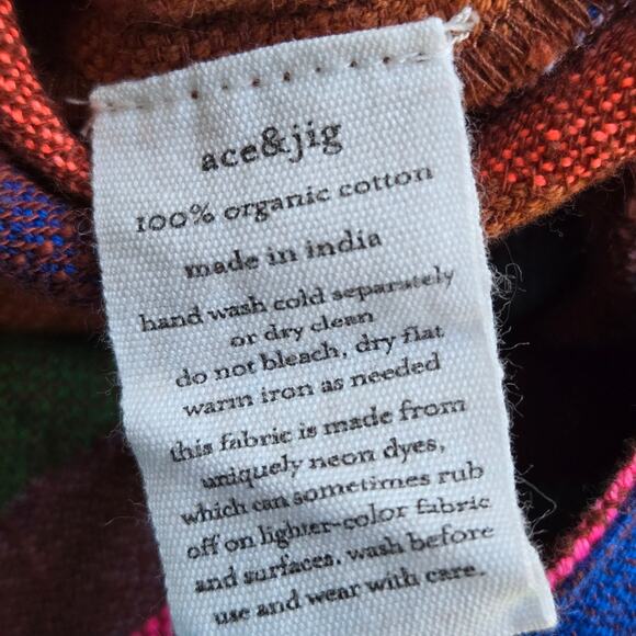 Ace & Jig Striped Rainbow Romper Jumpsuit $345 Organic Cotton Womens Large EUC - Picture 10 of 12